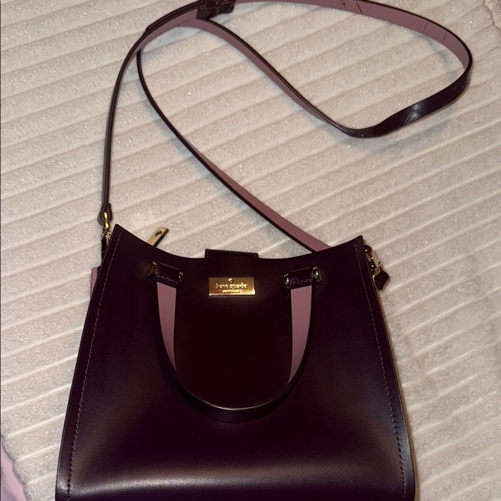 Kate Spade Deep Purple/Pink Crossbody Bag with Removable Strap